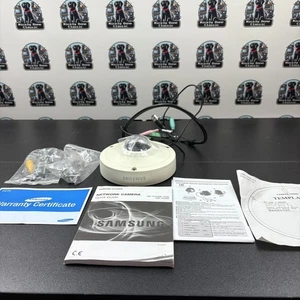 Samsung SNF-7010VMN 360° Network Dome Camera PoE 9MP w/ Manuals & Mount Kit - Picture 1 of 7