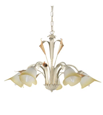 ONLI LAMPADARIO 5 LUCI "LUCREZIA" AVORIO, E14