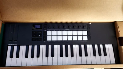 Novation Launchkey Mini 37 MK4 USB MIDI Keyboard Controller - Black - Image 1 of 4