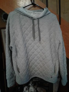 Hoody Sweatshirt Women Quilted Gray Sz.L. Pullover (Jones N.Y.) - Picture 1 of 10