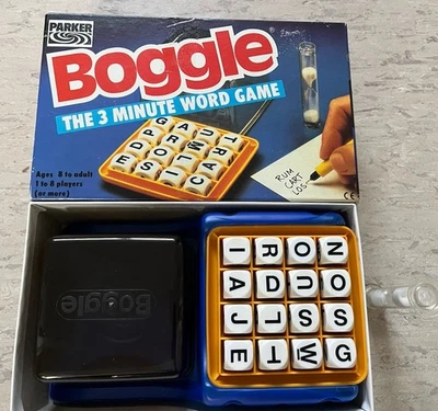 Vintage Boggle Word Game by Parker 1985 - (8yrs+)  ~ Complete 80s Family Fun - Image 1 of 4