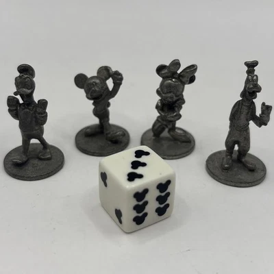 Set Of (4) 2004 Disney Scene It Player Pieces Donald Mickey Goofy Minnie Mouse - Image 1 of 4