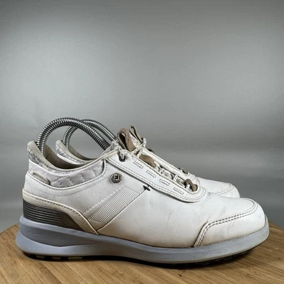 Zapatos de golf FootJoy Stratos blancos sin clavos para mujer talla 6 M 90118 Foto 1 de 4
