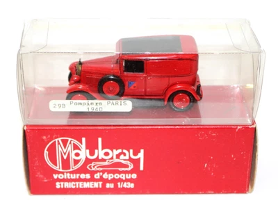 JM Dubray 29B Citroen C4 Pompiers Paris 1940 1:43 Resin MIB France - Image 1 of 4