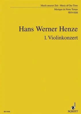 1. Konzert Hans Werner Henze Studyscore Orchestra and Violin Schott Music - Image 1 of 4