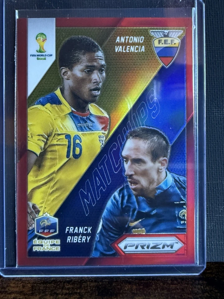 2014 Panini Prizm чемпионата мира матчи Антонио Валенсия и Франк Рибери - Изображение 1 из 1