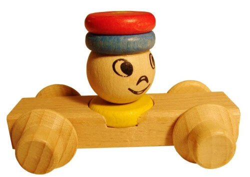 DREWA Auto mit Männchen, Laufteil für Kugelbahn - Bild 1 von 1