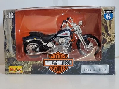 Harley-Davidson Springer Softail 1999 Maisto 1:18 FXSTS motocicleta serie 6 Foto 1 de 4