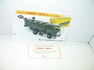 1 Spina + Certif. Dinky Toys Atlas Repro Rif. 25 V, Camion Ford Cassone Rifiuti - Foto 1 di 1