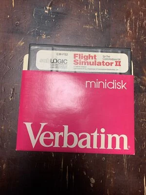 Vintage 1983 Flight Simulator II Game Disk for Commodore 64 - Image 1 of 4