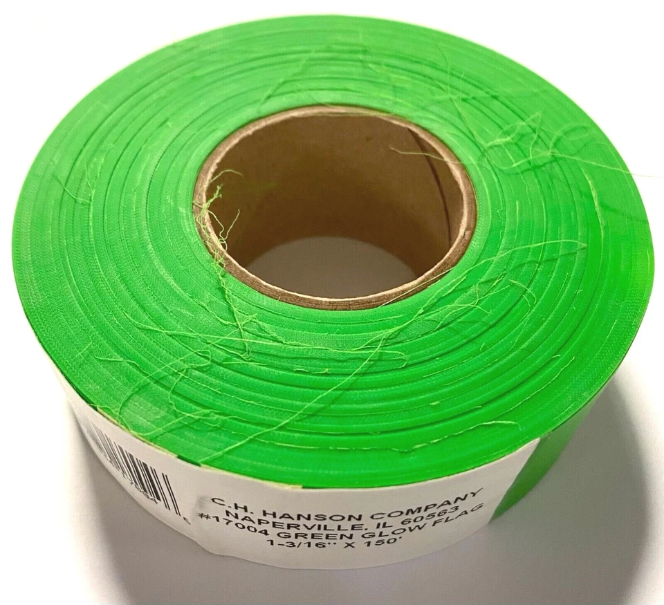 C.H. Hanson Green Flagging Tape 1-3/16" x 150' Hi-Vis Pink 17004 1 Roll - Image 1 of 1