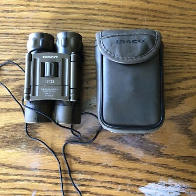 Tasco 12X25 Fully Coated 240FT/1000YDS 80M/1000M # 178RB With Case - Image 1 of 4