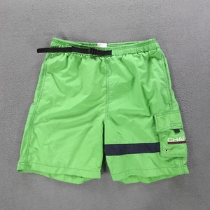 Vintage Chaps Ralph Lauren Cargo Board Shorts Men's Green Swim Trunks Size L - Picture 1 of 18