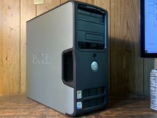 Vintage Dell Dimension 3100 Win XP PRO SP3 Computer P4 CPU 80GB HDD 2GB RAM