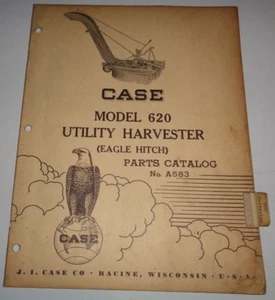 Case 620 Utility Harvester Parts Catalog Manual Original Tractor Eagle HitcH Mtd - Picture 1 of 2