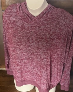 Natural Reflections Damen Langarm Kapuzen Oberteil Cranberry Rot Gr. 2 X - Bild 1 von 2