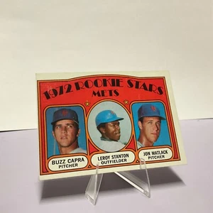 ⚾ 1972 Topps Rookie Stars CAPRA STANTON MATLACK 141 Mets * Tarjeta de béisbol - Imagen 1 de 2