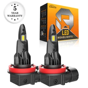 H11 H9 H8 LED Headlight Super Bright Bulbs Kit White 6000K 330000LM Low Beam - Picture 1 of 14