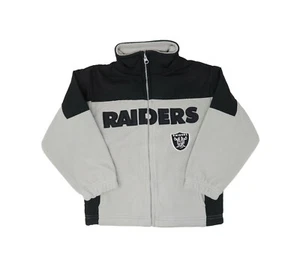 Reebok Little Kids Children Boys Las Vegas Raiders Fleece Jacket Gray Polyester - Picture 1 of 2