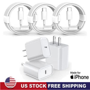 Original USB-C Fast Charger For iPhone 16 15 14 13 12 11 Pro Max XS Type C Cable - Picture 1 of 22