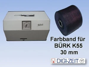 Farbband für Stempeluhr BÜRK K 55 Blau 30mm - Bild 1 von 2