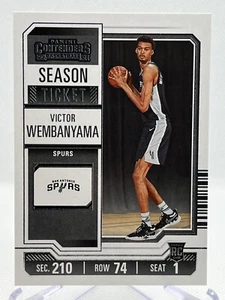 Victor Wembanyama RC 2023-24 Panini Contenders #11 ROOKIE Saisonkarte - Bild 1 von 2