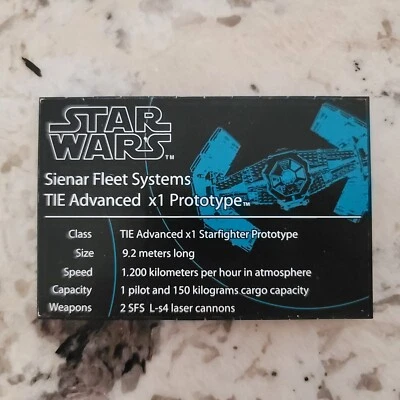 LEGO Part Star Wars Decorated Sticker Plate Sienar Fleet Systems Tie Interceptor - Image 1 of 2