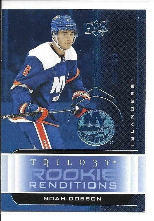 19-20 UD Trilogy Rookie Renditions Blue Noah Dobson Parallel Insert /399 #RR-38 - Image 1 of 1