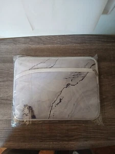 New Laptop MacBook NoteBook Sleeve Bag Travel Grey Marble Carry Case Cover 13” - Picture 1 of 4