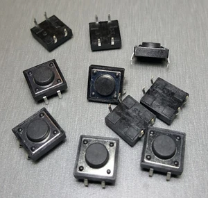 10Pcs 12x12x5mm SPST Momentary PCB Mount Tactile Switch - Picture 1 of 1