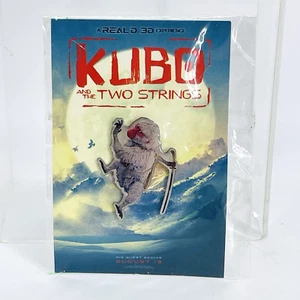 Pin de recuerdo promocional de película Kubo and the Two Strings 2016 3D Experience Monkey - Imagen 1 de 7