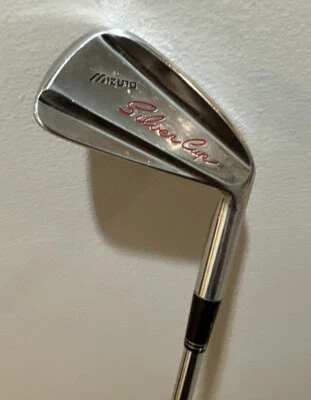Mizuno Silver Cup Single 4 Iron Regular Steel Shaft RH Original Grip Golf Club - Image 1 of 4