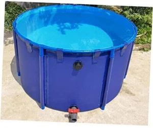 Pool Above Ground Canvas Fish Pond Circular Thickening Pool Large Collapsible - Picture 1 of 7
