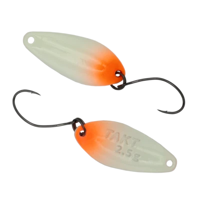 Fangenswert TAKT 2.5 g EA04 Glow Forellenköder Forellenblinker Spoon Forelle - Bild 1 von 4