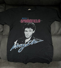 World Tour 1983 Rick Springfield T Shirt, Concert Screen - Living In Oz - S