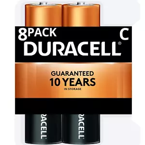 Batería Duracell Coppertop C, baterías C de larga duración, paquete de 8 - Imagen 1 de 1