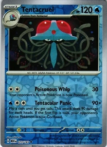 Tentacruel 073/165 Reverse Holo SV: 151 Collection Pokemon Card - Picture 1 of 2