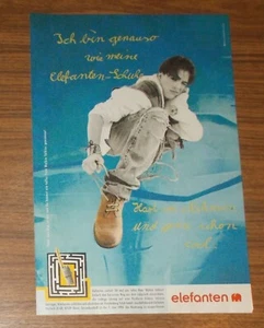 Seltene Werbung ELEFANTEN Schuhe - Ich bin wie meine Elefanten-Schuhen 1996 - Bild 1 von 1