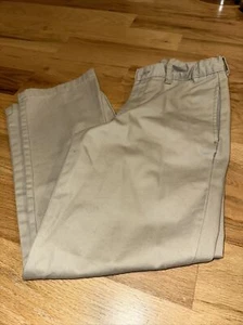 George Adj Waist Pants Khaki Tan Size 14 H Husky School Uniform - Picture 1 of 10