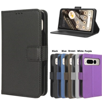 For Google Pixel Fold Magnetic Leather Flip Stand Card Wallet Case Cover - Image 1 of 4