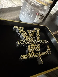 Designer Louis Vuitton | Drip | Gold Black | Free Standing | 18cm Tall - Picture 1 of 3