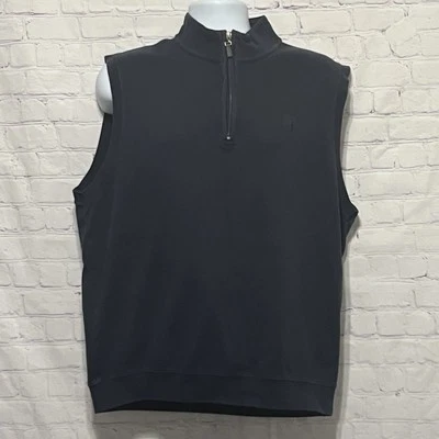 Chaleco Fairway & Greene Golf Cuarto Cremallera Para Hombre Talla Grande Azul Rendimiento VAQUERS Foto 1 de 4