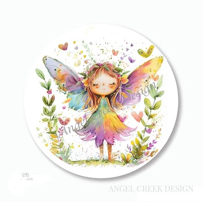 DREAMY PASTEL ARCO IRIS FAVORES ÁLBUM DE RECORTES PEGATINAS SOBRE SELLOS ETIQUETA DE HADA Foto 1 de 2