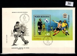 / ROMANIA 1981 - FDC - SOCCER, SPACE - Picture 1 of 1