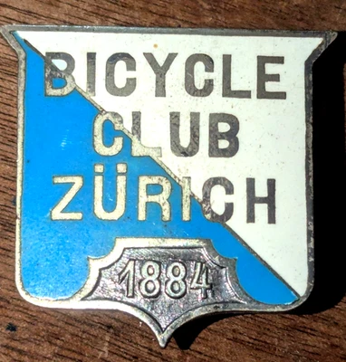 PIN DE METAL ESMALTADO CLUB DE CICLISMO ZURICH 1884 Y OTRAS PIEZAS Foto 1 de 4