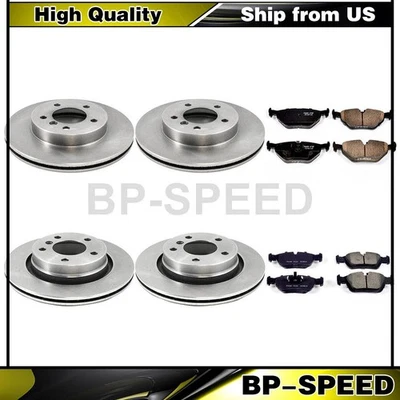Brake Pads & Rotors Fits BMW 323i BMW 325Ci BMW 325i BMW 328Ci BMW 328i - Image 1 of 4