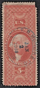 U.S. Revenue Stamp - R191c SOTN Date Cancel - Bild 1 von 2