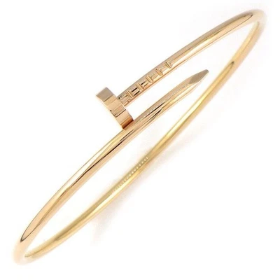 Pulsera Cartier Just Tobillo Modelo Pequeño Motivo Uñas K18PG Talla 7.5 pulgadas Usada Foto 1 de 4