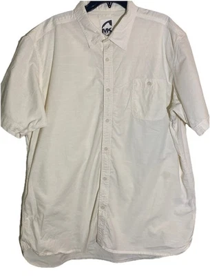 Mountain Khakis Shirt Mens XXL Ivory Button Down Short Sleeve Cotton - Image 1 of 4