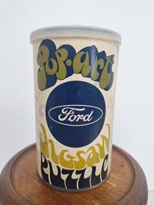 Vintage 1968 FORD Motor Company Pop Art Jigsaw Puzzle In A Can - Complete - Picture 1 of 14